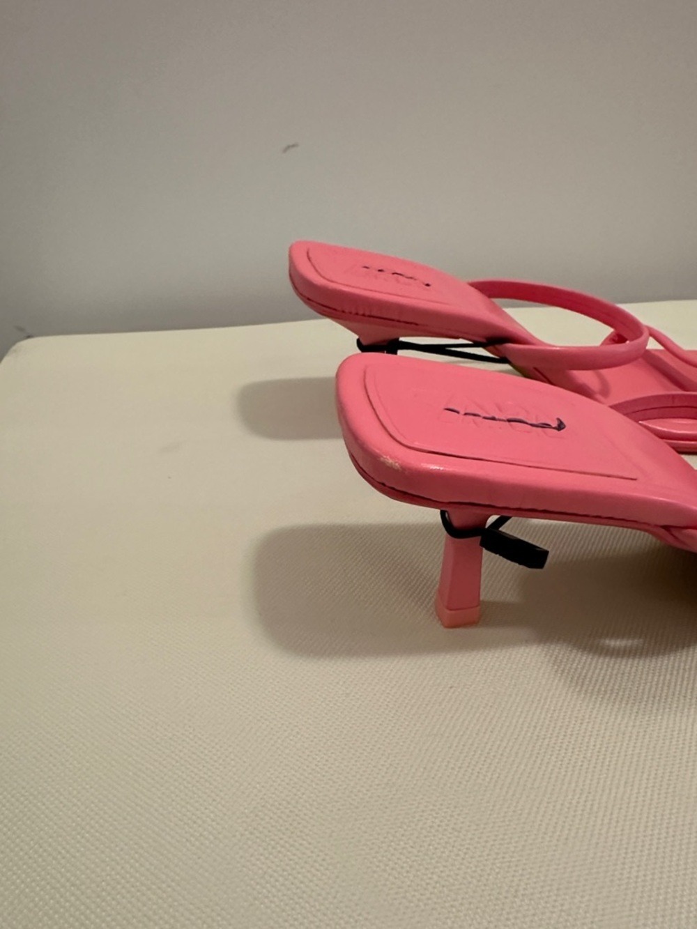 Zara Strappy Square-Toe Kitten Heel Sandals - Picture 4 of 9